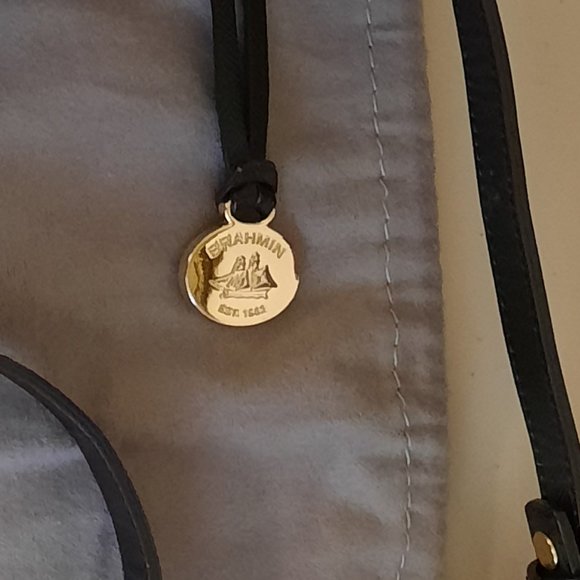 BRAHMIN Katie Crossbody Black Leather Bag - Picture 4 of 11